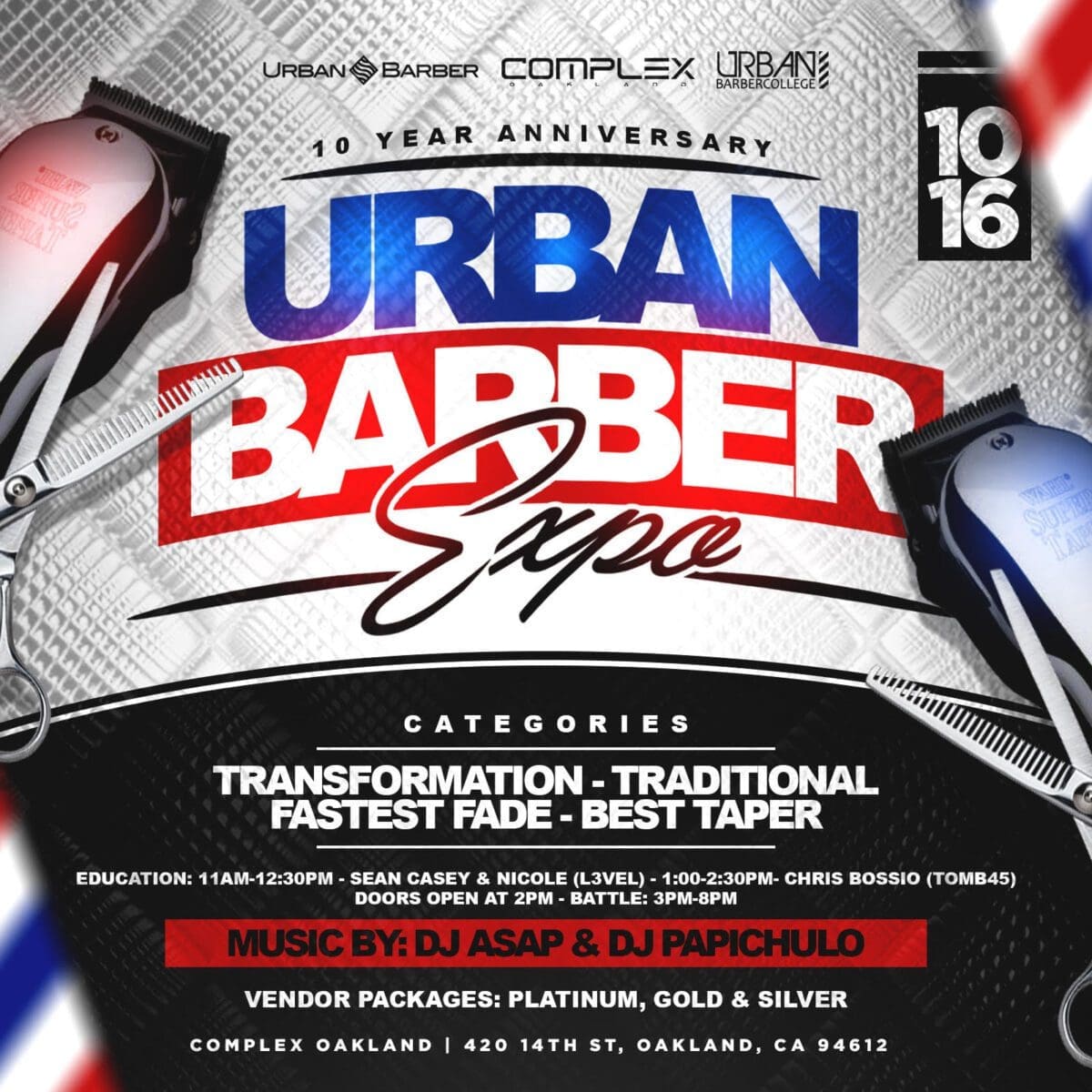 Urban Barber Expo & Battle 10/16/22